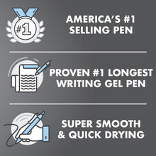 Pilot G2 Premium Gel Roller Pens 0.7, Fine Point Smooth Writing Pens Black, Pack of 12